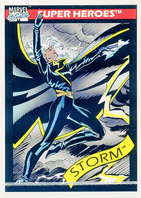 Marvel Universe 1990 - 024 - Storm Vintage Trading Card Singles Impel   
