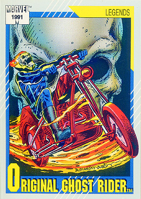Marvel Universe 1991 - 142 - Original Ghost Rider Vintage Trading Card Singles Impel