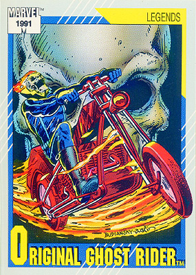Marvel Universe 1991 - 142 - Original Ghost Rider Vintage Trading Card Singles Impel   