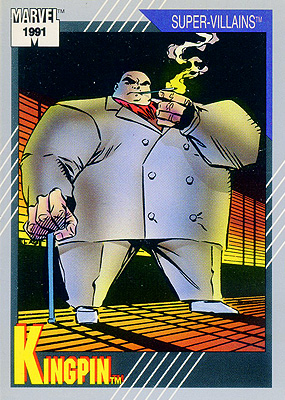 Marvel Universe 1991 - 055 - Kingpin Vintage Trading Card Singles Impel   