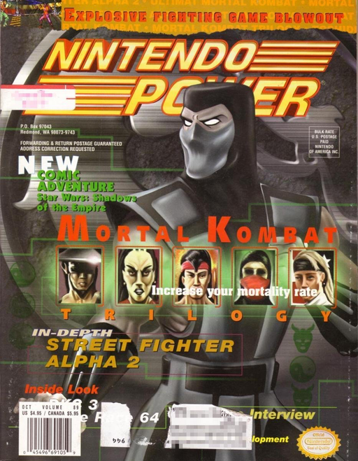 Nintendo Power - Issue 089 - Mortal Kombat Trilogy Odd Ends Nintendo   