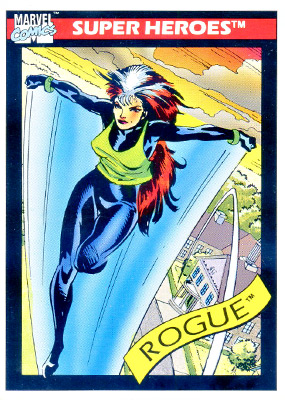 Marvel Universe 1990 - 041 - Rogue Vintage Trading Card Singles Impel