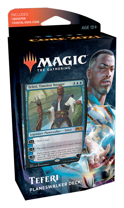 Magic the Gathering CCG: Core 2021 Planeswalker Deck - Teferi - Timeless Voyager CCG WIZARDS OF THE COAST, INC   