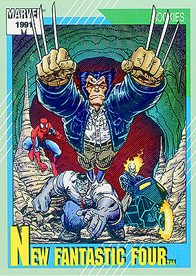 Marvel Universe 1991 - 149 - New Fantastic Four Vintage Trading Card Singles Impel   
