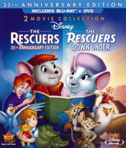 Rescuers and Rescuers Down Under - Blu-Ray Media Heroic Goods and Games   