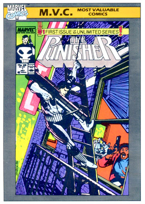 Marvel Universe 1990 - 127 - The Punisher Vol. 2 #1 Vintage Trading Card Singles Impel   