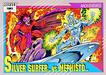 Marvel Universe 1991 - 123 - Silver Surfer vs. Mephisto Vintage Trading Card Singles Impel   