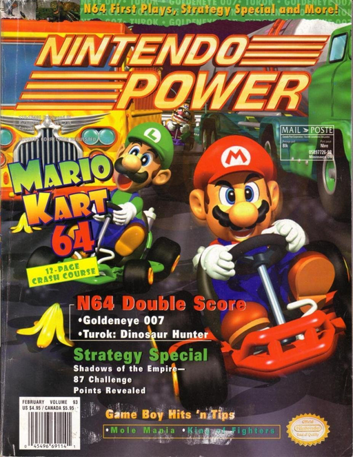 Nintendo Power - Issue 093 - Mario Kart - Subscription Expiration Overlay Odd Ends Nintendo   