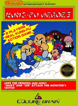 Kung Fu Heroes - NES - NES - Loose Video Games Heroic Goods and Games   