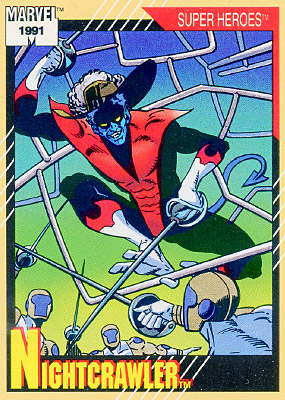Marvel Universe 1991 - 011 - Nightcrawler Vintage Trading Card Singles Impel   