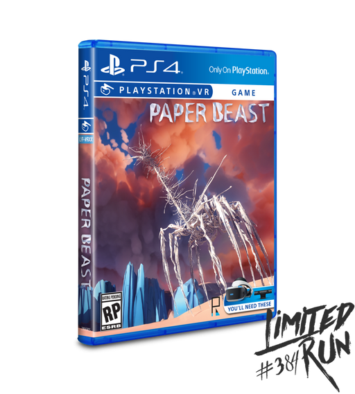 Paper Beast - Limited Run #384 - Playstation 4 - PSVR - Sealed Video Games Limited Run   
