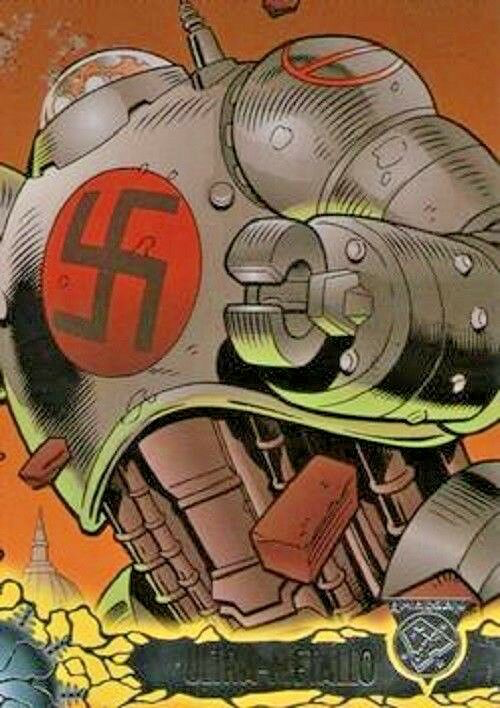 Marvel DC Amalgam 1996 - 66 - Ultra-Metallo Versus Super-Soldier Vintage Trading Card Singles Skybox