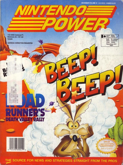 Nintendo Power - Issue 043 - Road Runner’s Death Valley Ralley Odd Ends Nintendo   
