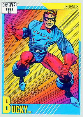 Marvel Universe 1991 - 140 - Bucky Vintage Trading Card Singles Impel