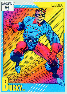Marvel Universe 1991 - 140 - Bucky Vintage Trading Card Singles Impel   