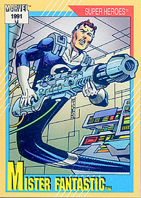 Marvel Universe 1991 - 007 - Mister Fantastic Vintage Trading Card Singles Impel