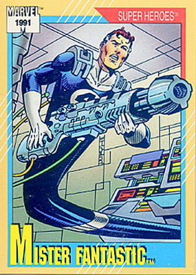 Marvel Universe 1991 - 007 - Mister Fantastic Vintage Trading Card Singles Impel   