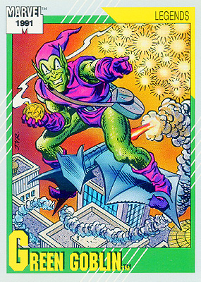 Marvel Universe 1991 - 141 - Green Goblin Vintage Trading Card Singles Impel   