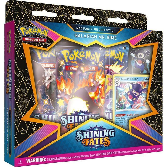 Pokemon TCG: Shining Fates Collection - Mad Party Pin Collection - Galarian Mr Rime CCG POKEMON COMPANY INTERNATIONAL   