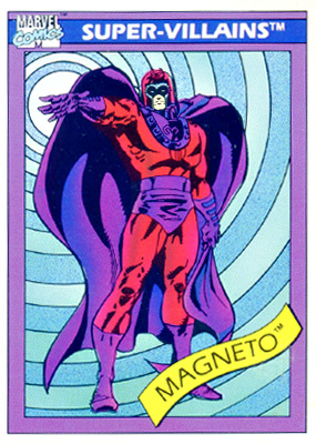 Marvel Universe 1990 - 063 - Magneto Vintage Trading Card Singles Impel