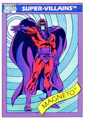 Marvel Universe 1990 - 063 - Magneto Vintage Trading Card Singles Impel   