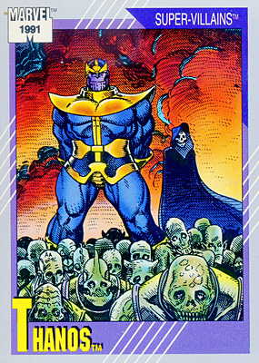 Marvel Universe 1991 - 085 - Thanos Vintage Trading Card Singles Impel   