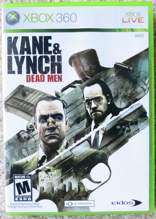 Kane and Lynch - Dead Men - Xbox 360 - in Case Video Games Microsoft   