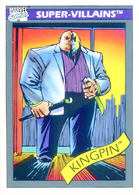 Marvel Universe 1990 - 052 - Kingpin Vintage Trading Card Singles Impel   