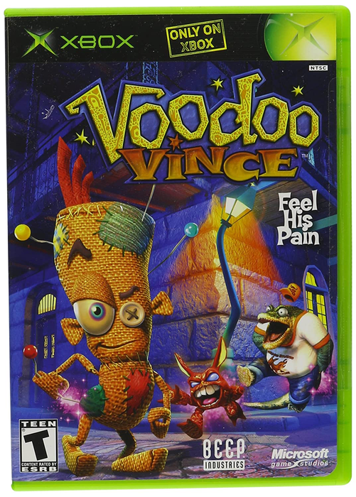 Voodo Vince - Xbox - in Case Video Games Microsoft   