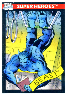 Marvel Universe 1990 - 046 - Beast Vintage Trading Card Singles Impel