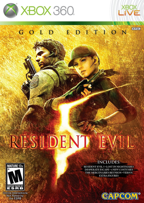 Resident Evil 5 - Gold Edition - Xbox 360 - in Case Video Games Microsoft   