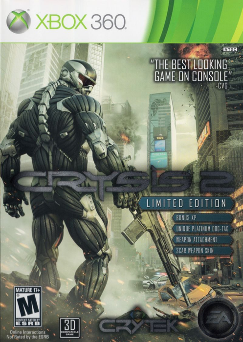 Crysis 2 Limited Editon - Xbox 360 - in Case Video Games Microsoft   