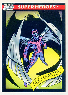 Marvel Universe 1990 - 021 - Archangel Vintage Trading Card Singles Impel   