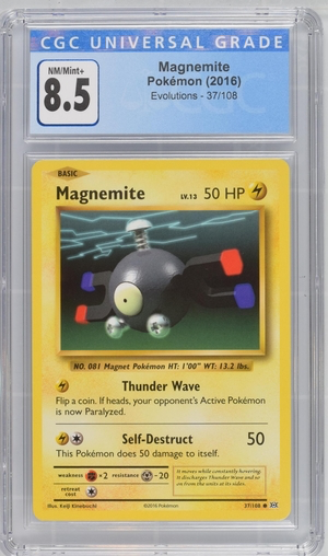 Pokemon - Magnemite - Evolutions 2016 - CGC 8.5 Vintage Trading Card Singles Pokemon   