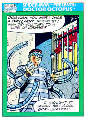Marvel Universe 1990 - 151 - Spider-Man Presents - Doctor Octopus Vintage Trading Card Singles Impel   