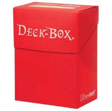 Deck Box: Solid Red Accessories ULTRA PRO INTERNATIONAL, LLC   
