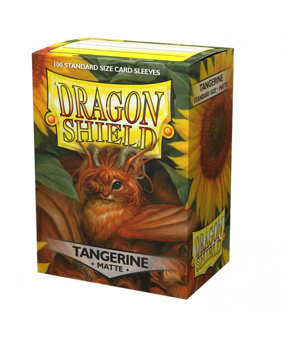 Dragon Shields: (100) Matte Tangerine Accessories ARCANE TINMEN   
