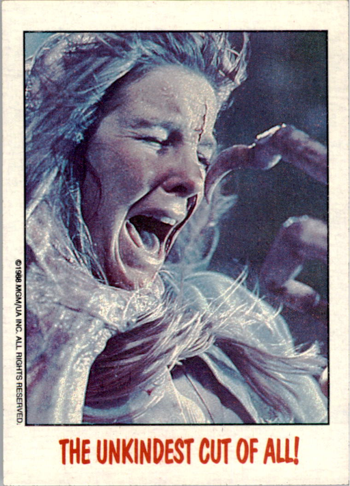 Fright Flicks 1988 - 48 - Vengeance - The Demon - The Unkindest Cut of All! Vintage Trading Card Singles Topps   