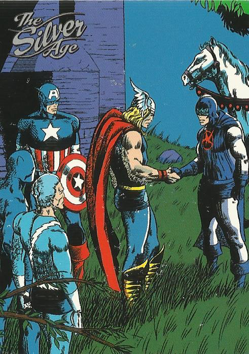 Marvel - The Silver Age 1998 - 98- Avengers #100 Vintage Trading Card Singles Skybox