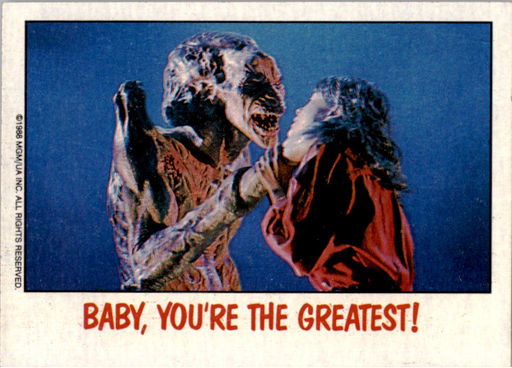 Fright Flicks 1988 - 07 - Vengeance - The Demon - Baby, You're the Greatest! Vintage Trading Card Singles Topps   