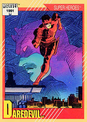 Marvel Universe 1991 - 002 - Daredevil Vintage Trading Card Singles Impel
