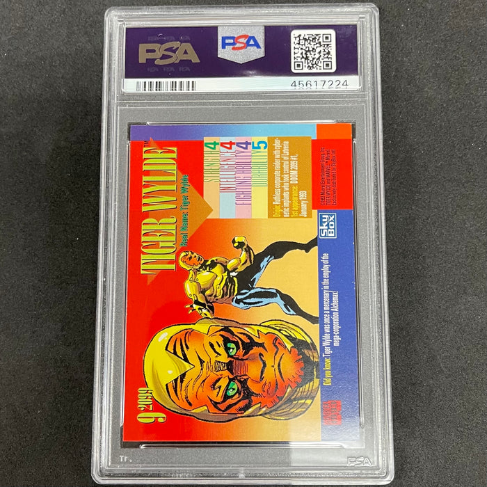Marvel Universe 1993 - 2099 09 - Tiger Wylde - PSA 9 Vintage Trading Card Singles Skybox   