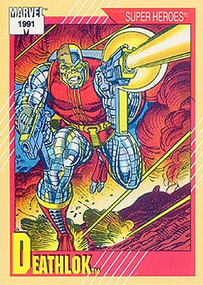 Marvel Universe 1991 - 016 - Deathlok Vintage Trading Card Singles Impel   