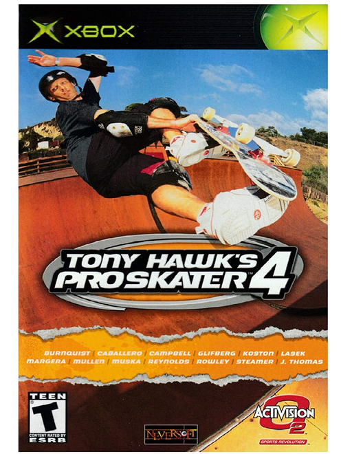Tony Hawk’s Pro Skater 4 - Xbox - in Case Video Games Microsoft   