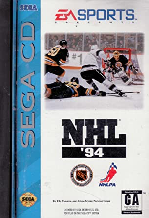 NHL 1994 - Sega CD - Complete but Cracked Case Video Games Sega   