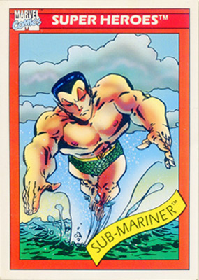 Marvel Universe 1990 - 016 - Sub-Mariner Vintage Trading Card Singles Impel   