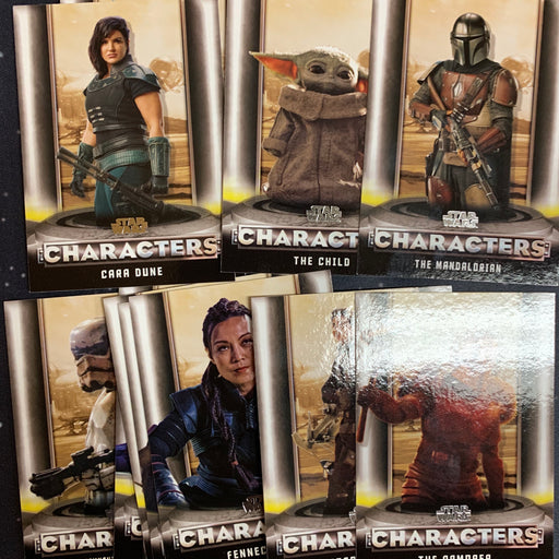 Star Wars - The Mandalorian 2020 -  Character Set - C01-C18 Vintage Trading Card Singles Topps