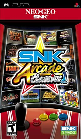 SNK Arcade Classics Vol 1 - Playstation Portable - Complete Video Games Sony   