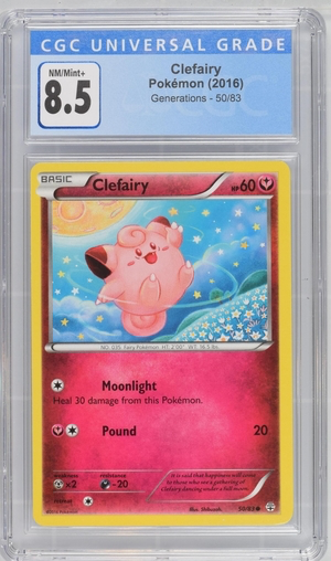 Pokemon - Clefairy - Generations 2016 - CGC 8.5 Vintage Trading Card Singles Pokemon   