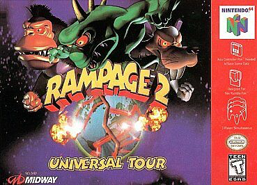 Rampage 2 - Universal Tour - N64 - Loose Video Games Nintendo   